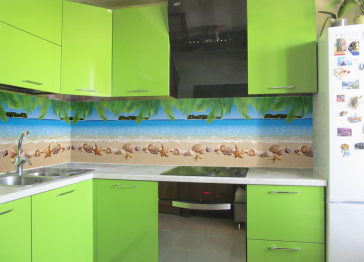 Кухонный фартук Острова 1000x600x1.5 мм глянец