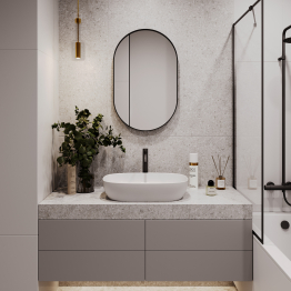 Дизайнерское настенное зеркало GENGLASS Nolvis S в металлической раме