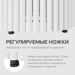 Стол круглый журнальный с белым металлическим подстольем TRUBIS Wood M 60