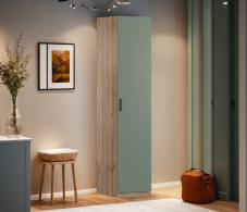 Для одежды, Шкаф однодверный Макс 500 мм, вариант №3 (ЛДСП, дуб вотан)