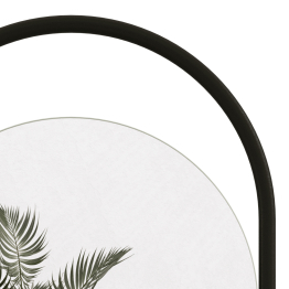 Дизайнерское настенное зеркало GENGLASS Evelix L в металлической раме