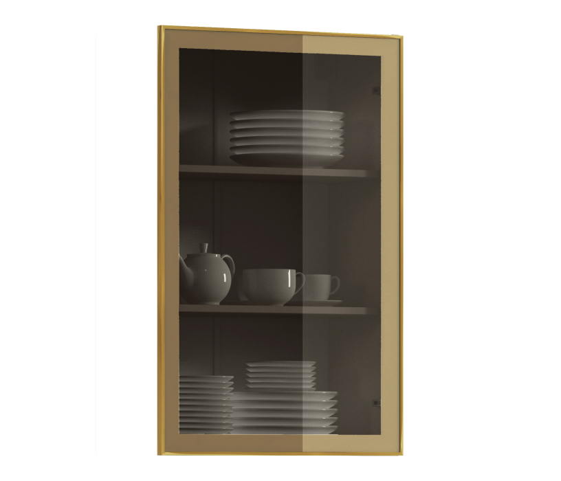 Фасады, Регина ФВА-160 витрина Золото кварцевый/стекло Бронза АРИСТО