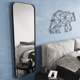 Дизайнерское настенное зеркало GENGLASS Kuvino M в металлической раме