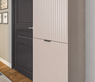 Шкаф-пенал Турин СБ-3568 Кашемир серый/МДФ Кашемир